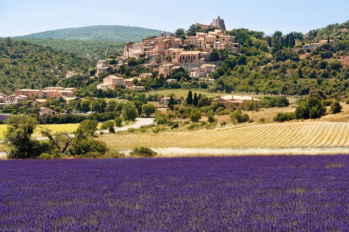 Levandulová pole v Provence, Jižní Francie