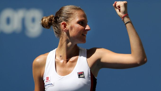 Karolína Plíšková se může zaslouženě radovat, poprvé v kariéře se prodrala až do grandslamového semifinále.