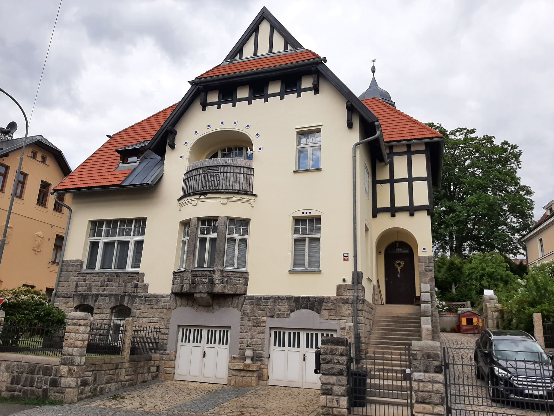 Jablonec, vily, architektonické vycházky
