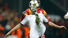 Galatasaray - Real Madrid: Fernando Muslera - Fabio Coentrao (v bílém)