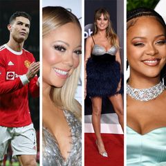 Koláž Ronaldo, Klum, Rihanna, Carey