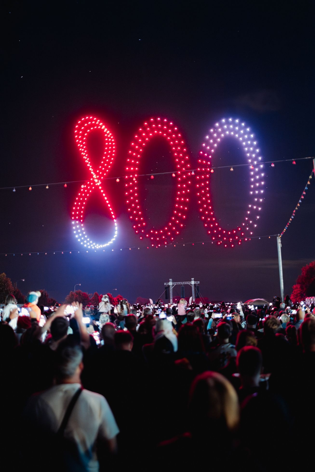 Dronová show v Hradci Králové