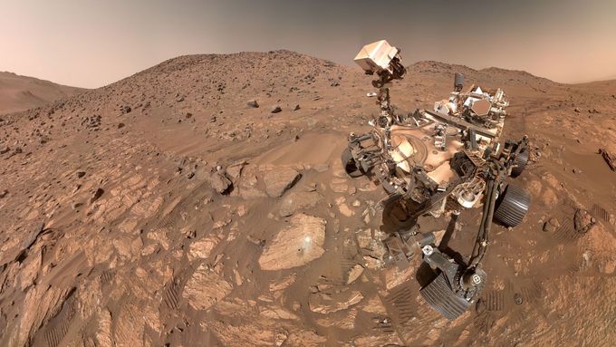 Vozítko Perseverance (Vytrvalost) amerického Národního úřadu pro letectví a vesmír (NASA) na planetě Mars.