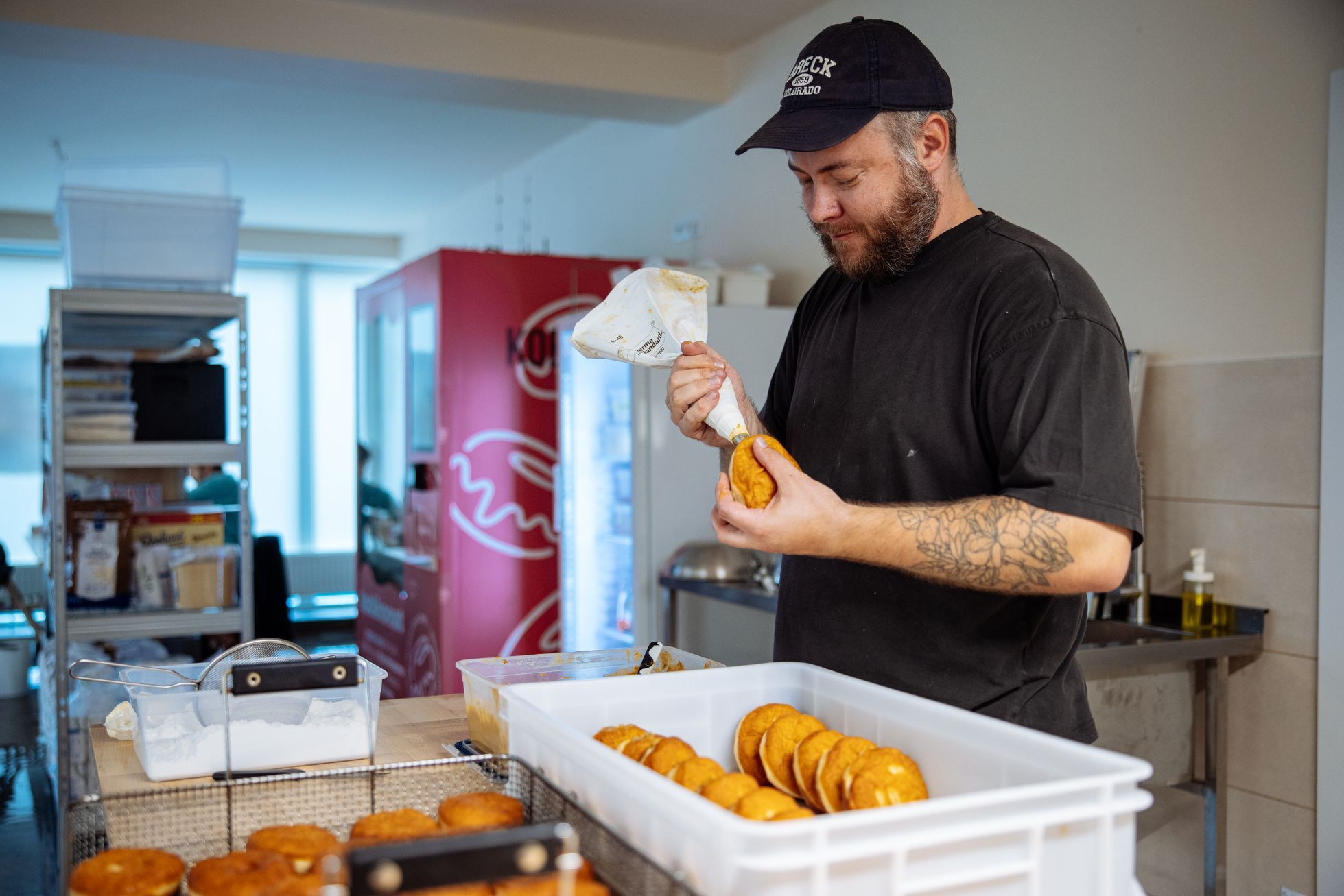 Kobliha, podnik, pečivo, sladké, koblihy, pekárna, cukrárna, Praha, Vršovice, Brno