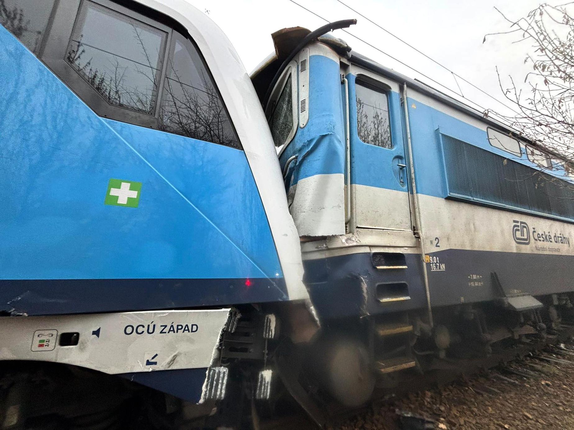 ČR, vlak, nehoda, Zviv, Dívčice