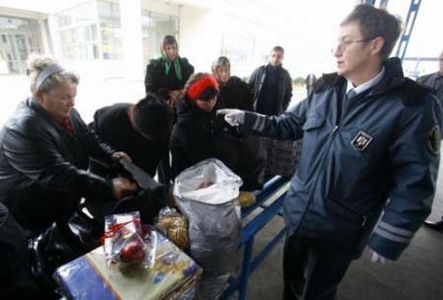 Hraniční přechod Albita mezi Rumunskem a Moldavskem.