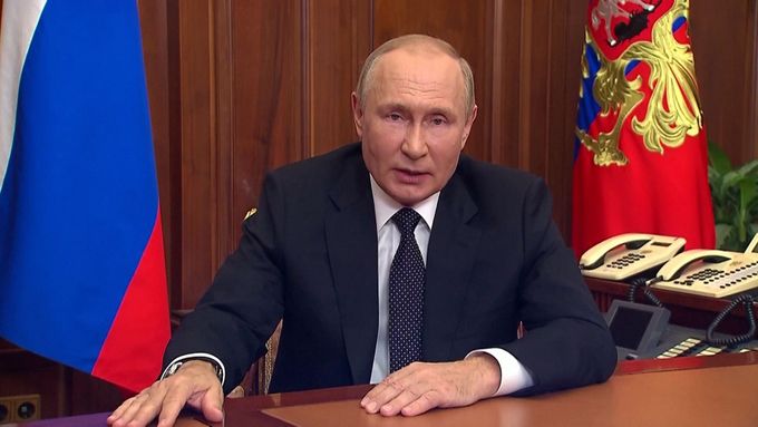 „Jsme připraveni použít jaderné zbraně, neblafuji.“ Putin při vyhlášení částečné mobilizace vyhrožoval Západu.
