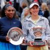 Serena Williamsová a Garbine Muguruzaová na French Open 2016