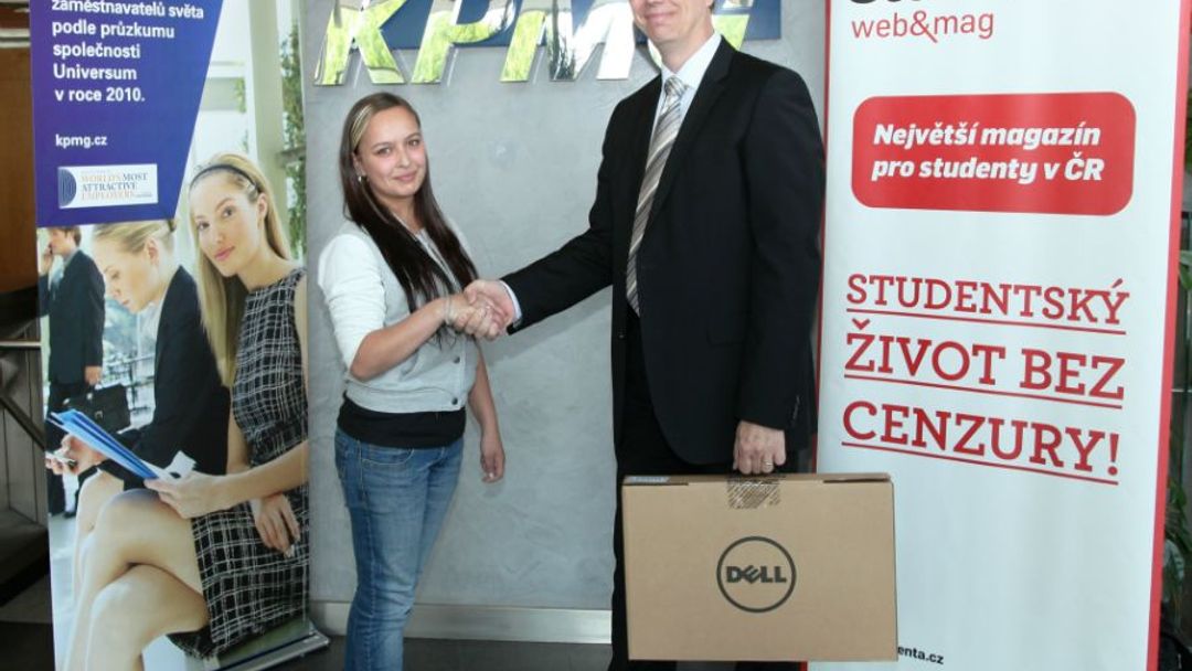 Vítězka soutěže KPMG o notebook Dell se už těší z výhry!