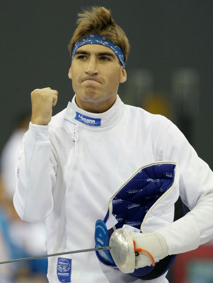 Moderní pětibojař David Svoboda na olympiádě v Pekingu 2008.