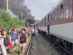 Bus and train accident near Nové Zámky.