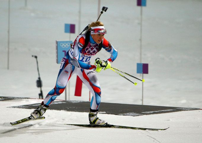 Soči 2014, biatlon hromadný start Ž: Gabriela Soukalová