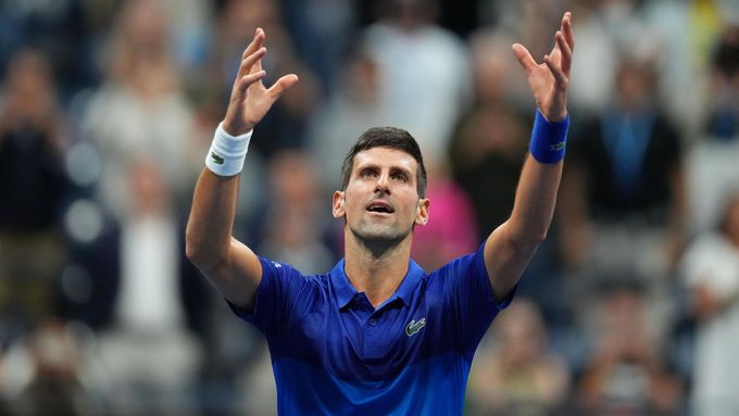 Novak Djokovič po vítězném semifinále na letošním US Open