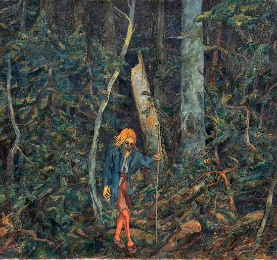 Josef Váchal: Mrtvý z pralesa, 1929