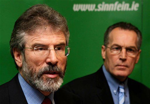 Gerry Adams, vůdce irské katolické strany Sinn Fein