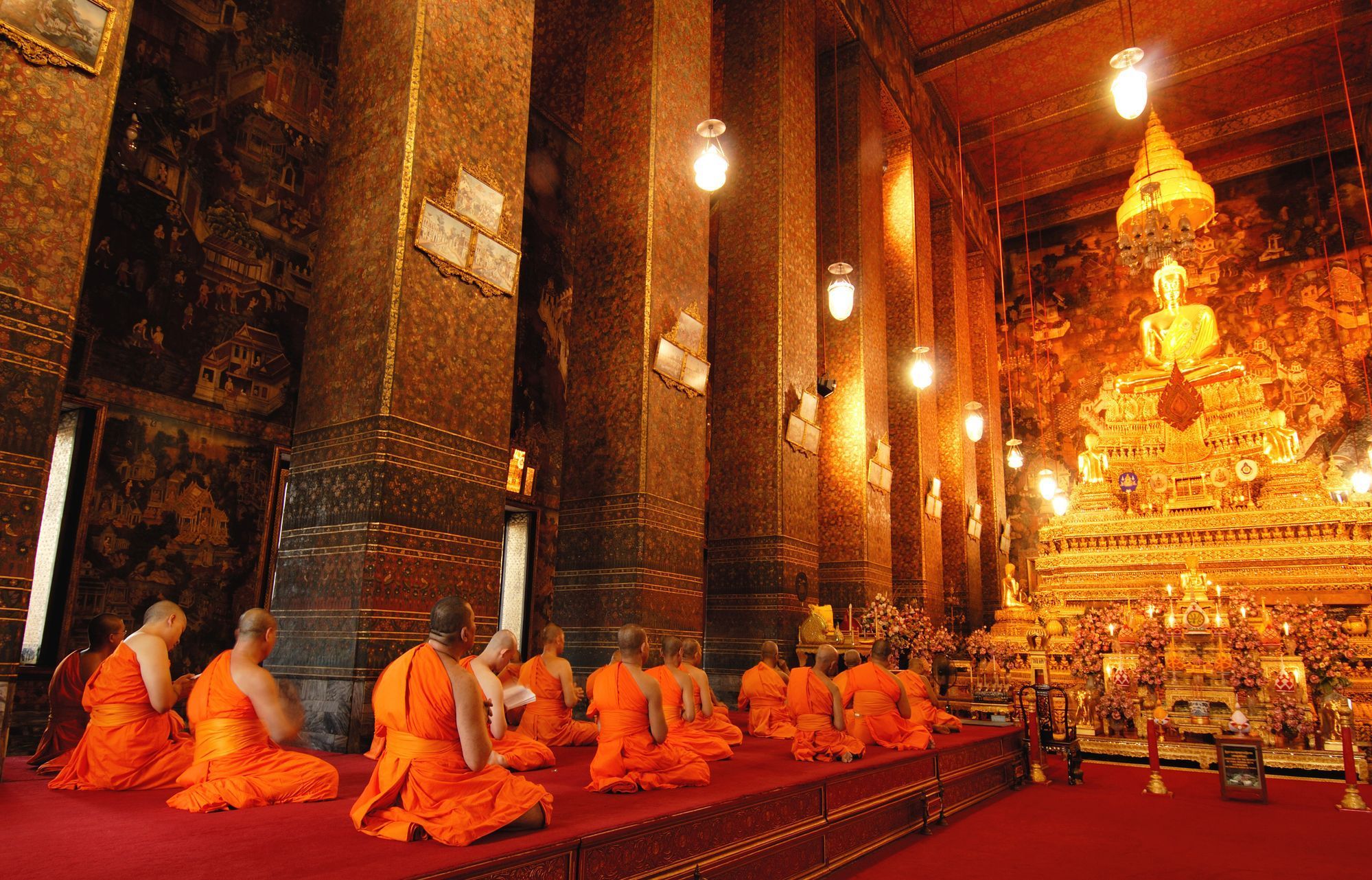 Buddhistický chrám Wat Pho, Bangkok, Thajsko