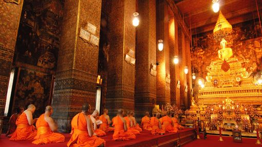 Buddhistický chrám Wat Pho, Bangkok, Thajsko