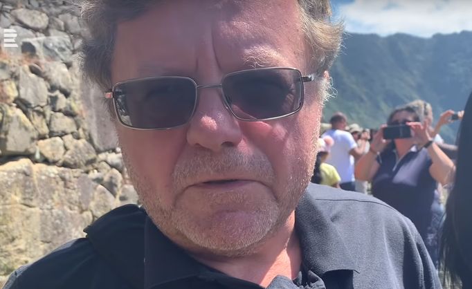 Šéf NKÚ Miroslav Kala na Machu Picchu.