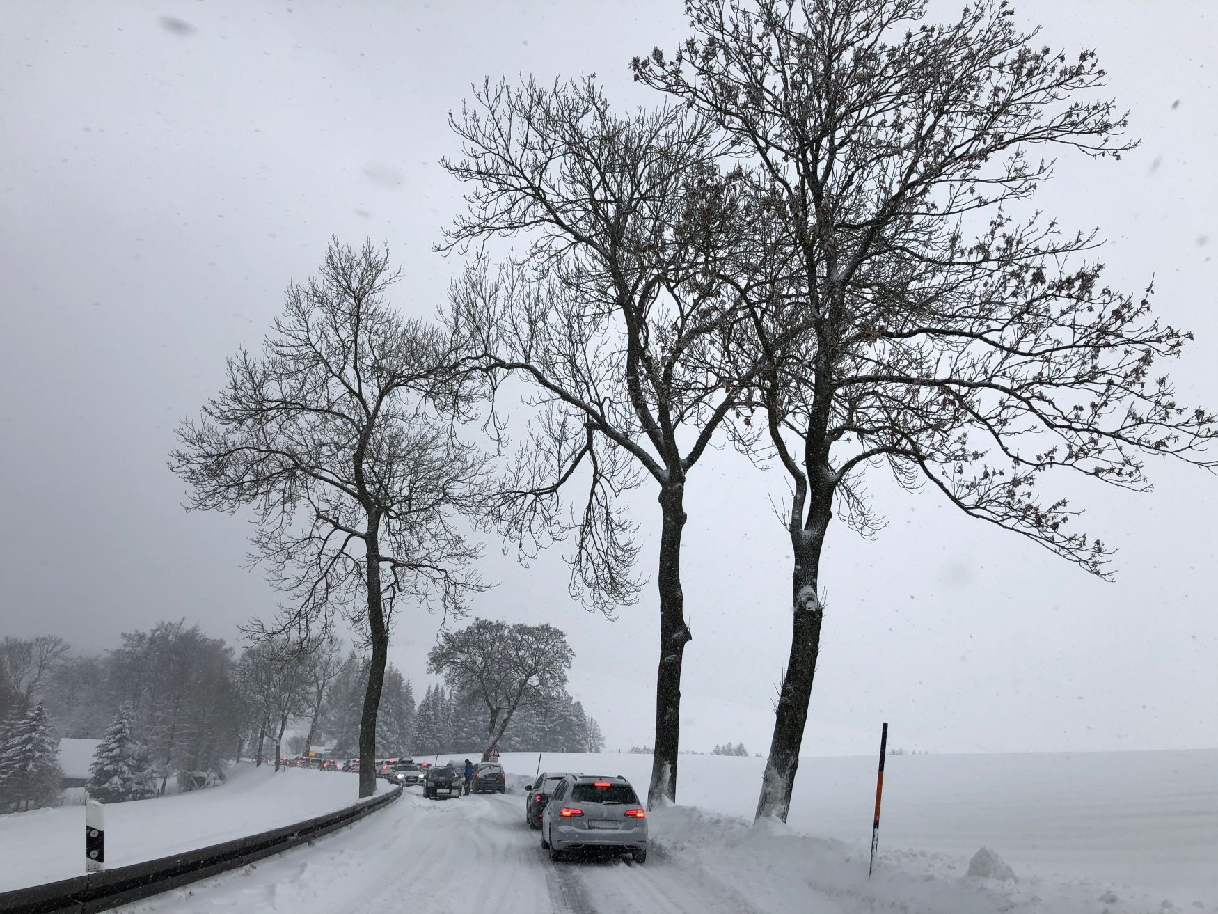 Sníh - Sasko, Německo