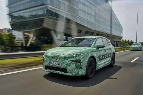 Škoda Elroq maskovaný prototyp červen 2024