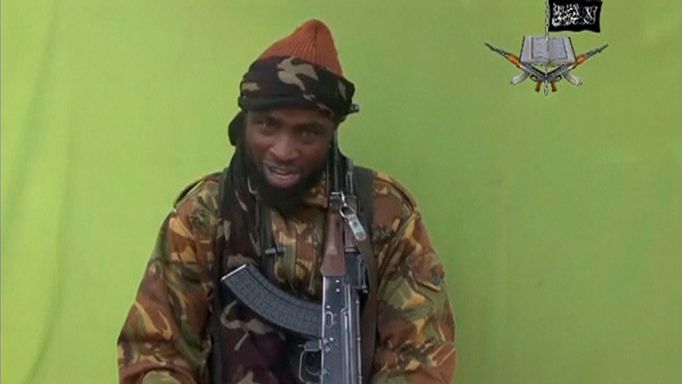 Vůdce nigerijské islamistické sekty Boko Haram Abubakar Shekau.