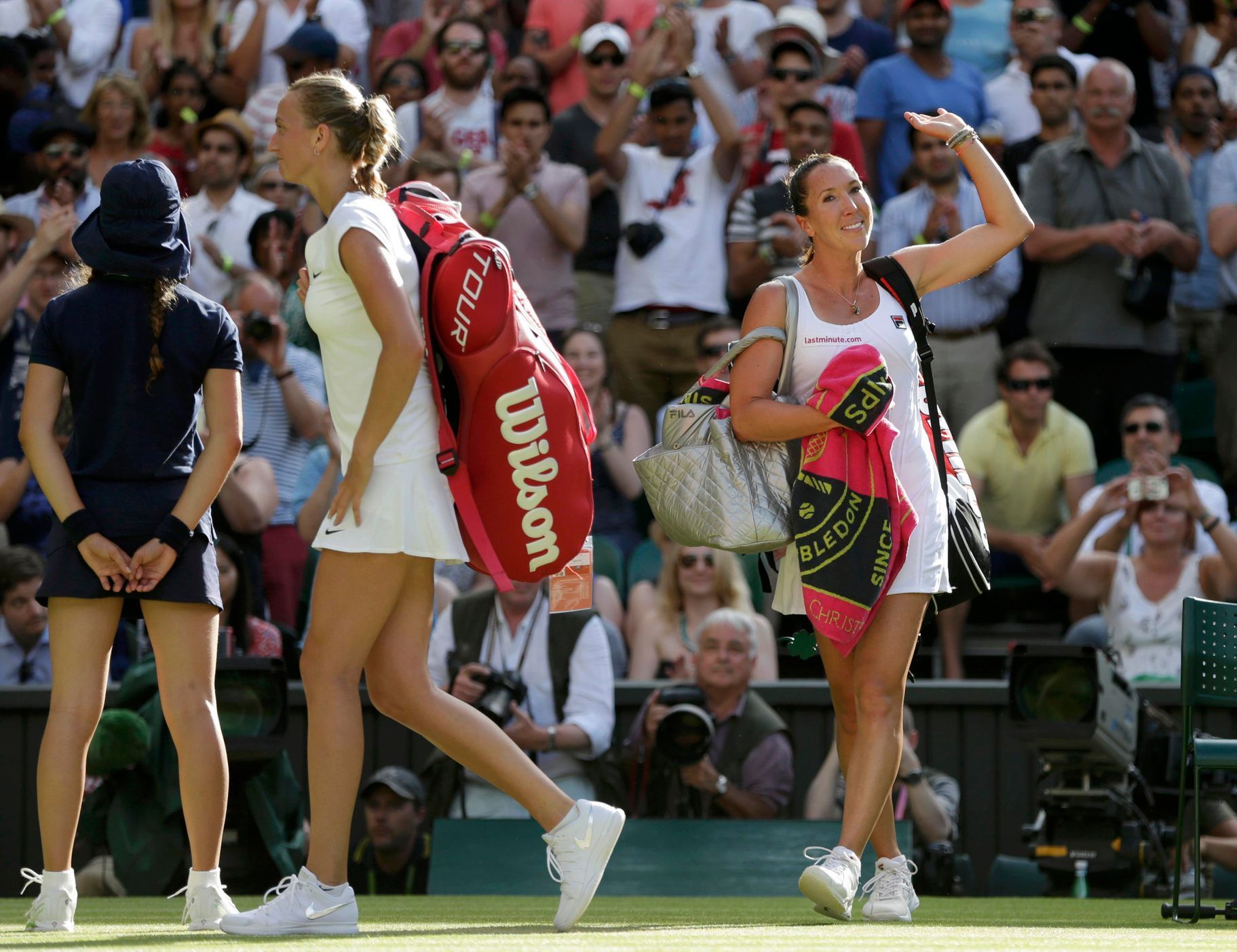 Wimbledon 2015: Petra Kvitová a Jelena Jankovičová