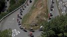 Peloton ve 12. etapě na Tour de France 2018