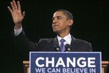 Obama propaguje změnu. Demokraté v Iowě na to slyšeli.