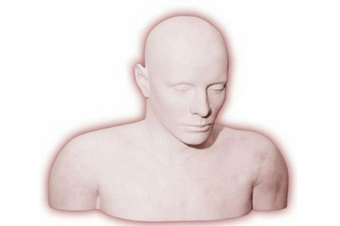 Sádrová posmrtná maska neznámého muže z pláže Somerton, pořízená australskou policií v prosinci 1948 za účelem pozdější identifikace