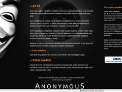 V minulosti útokům Anonymous neodolaly například stránky ODS.