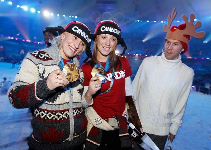 Zlaté bobistky Kaillie Humphriesová (vlevo) a Heather Moysová