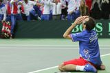 Třiatřicetiletý tenista porazil ve čtyřech setech favorizovaného Nicoláse Almagra, světovou jedenáctku.