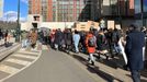 Vysokoškolští pedagogové protestovali proti nízkým mzdám.