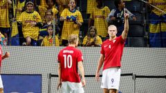 fotbal, Liga národů 2022, Švédsko - Norsko, Erling Haaland