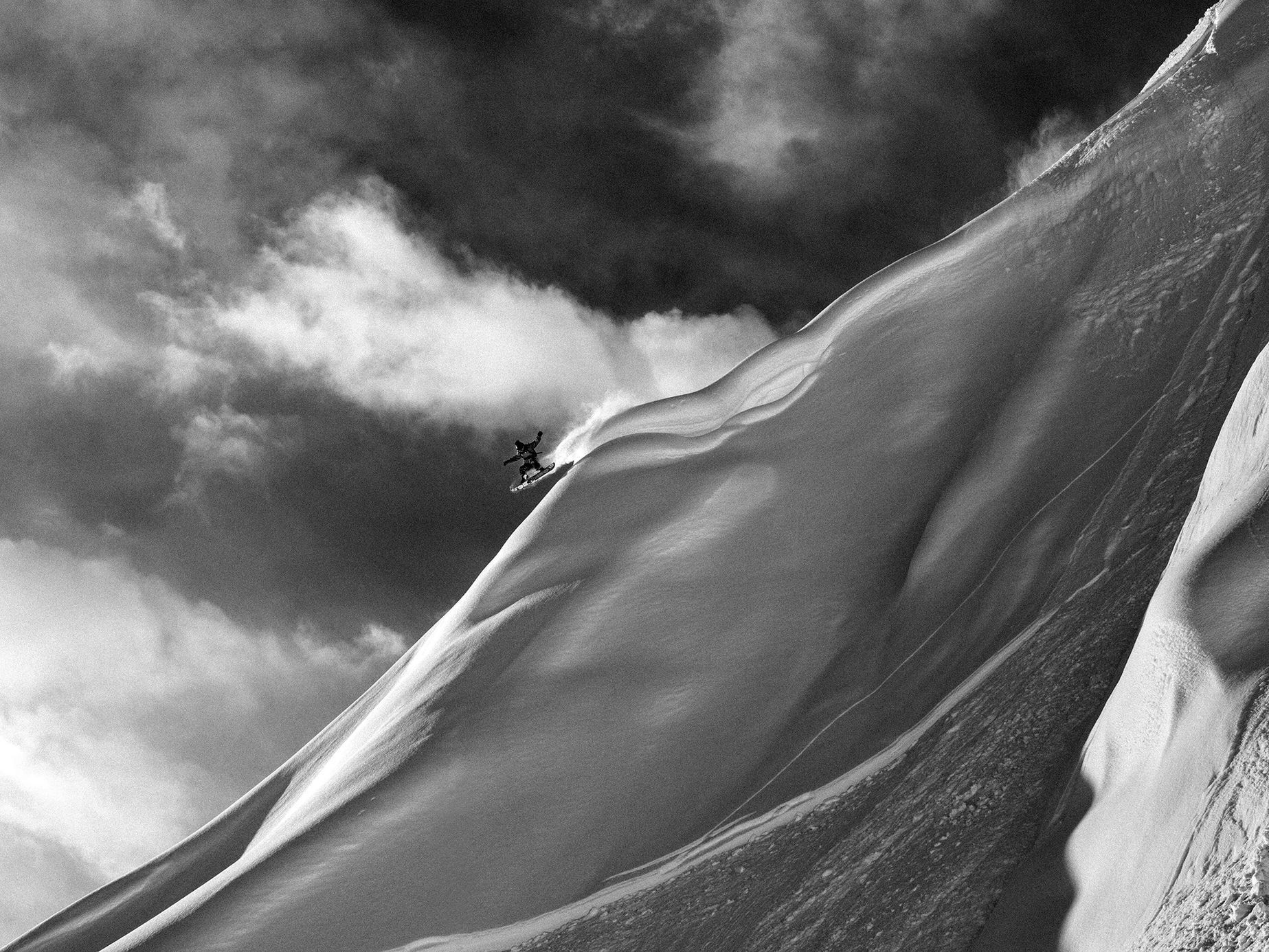 Michal Brouček: horské fotografie (snowboard, lyžování, horolezectví)