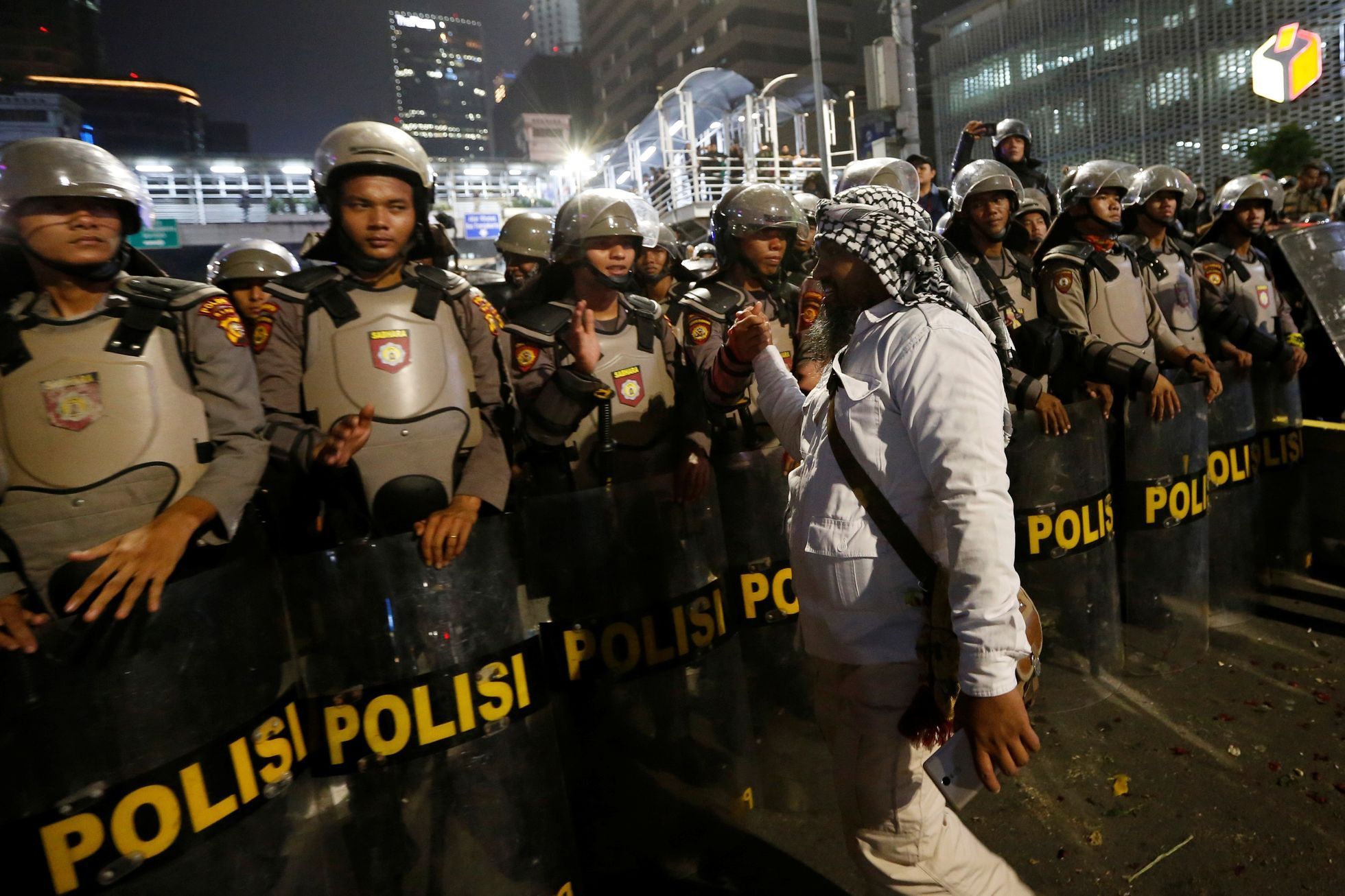 Protesty na Jakartě