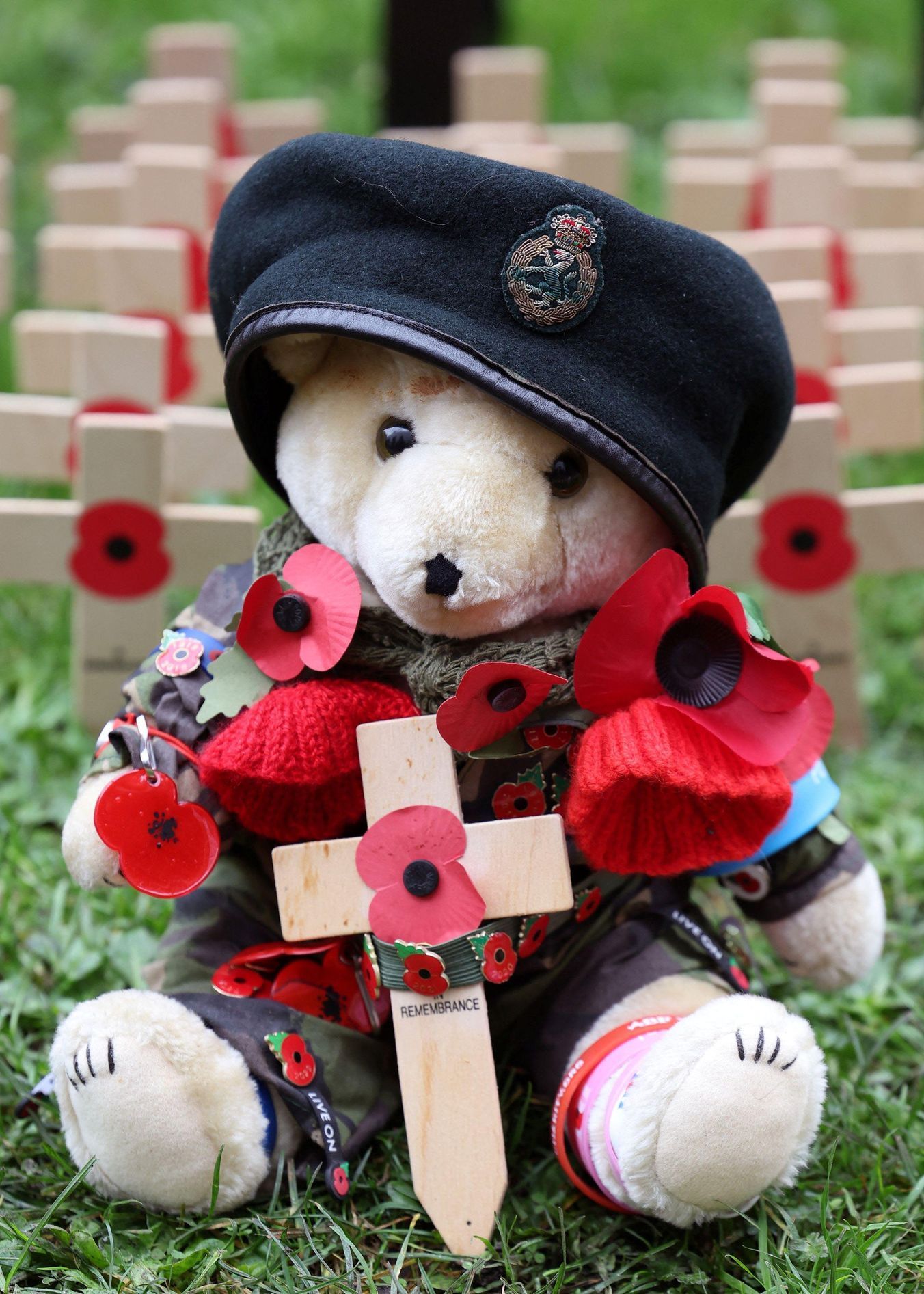 Velká Británie, den vzpomínek, váleční veteráni, Kate, Camilla, královská rodina