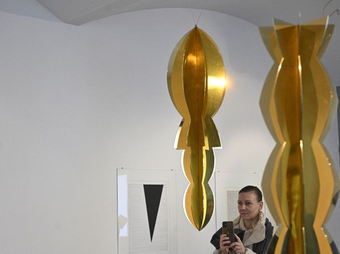 Snímek z výstavy děl Tomáše Rajlicha v Museu Kampa.