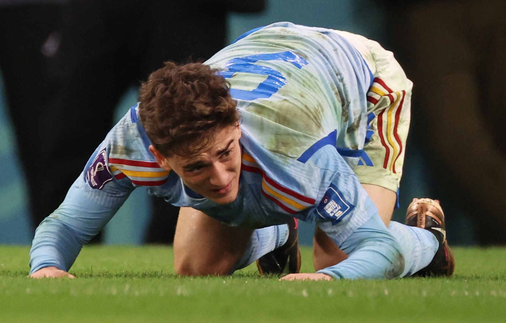 Gavi v osmifinále MS 2022 Maroko - Španělsko