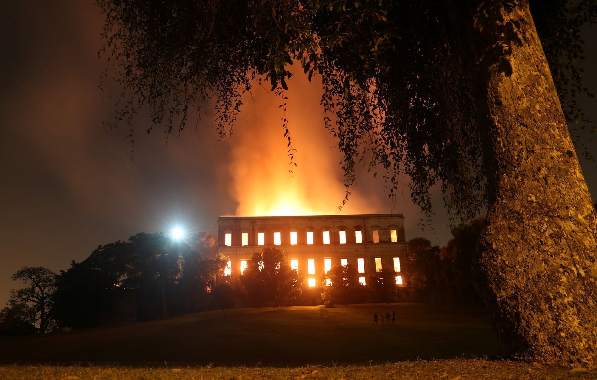 Požár národního muzea v Brazílii
