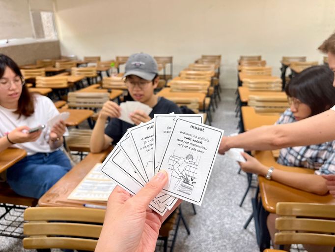 Výuka češtiny na tchajwanské univerzitě National Chengchi University.