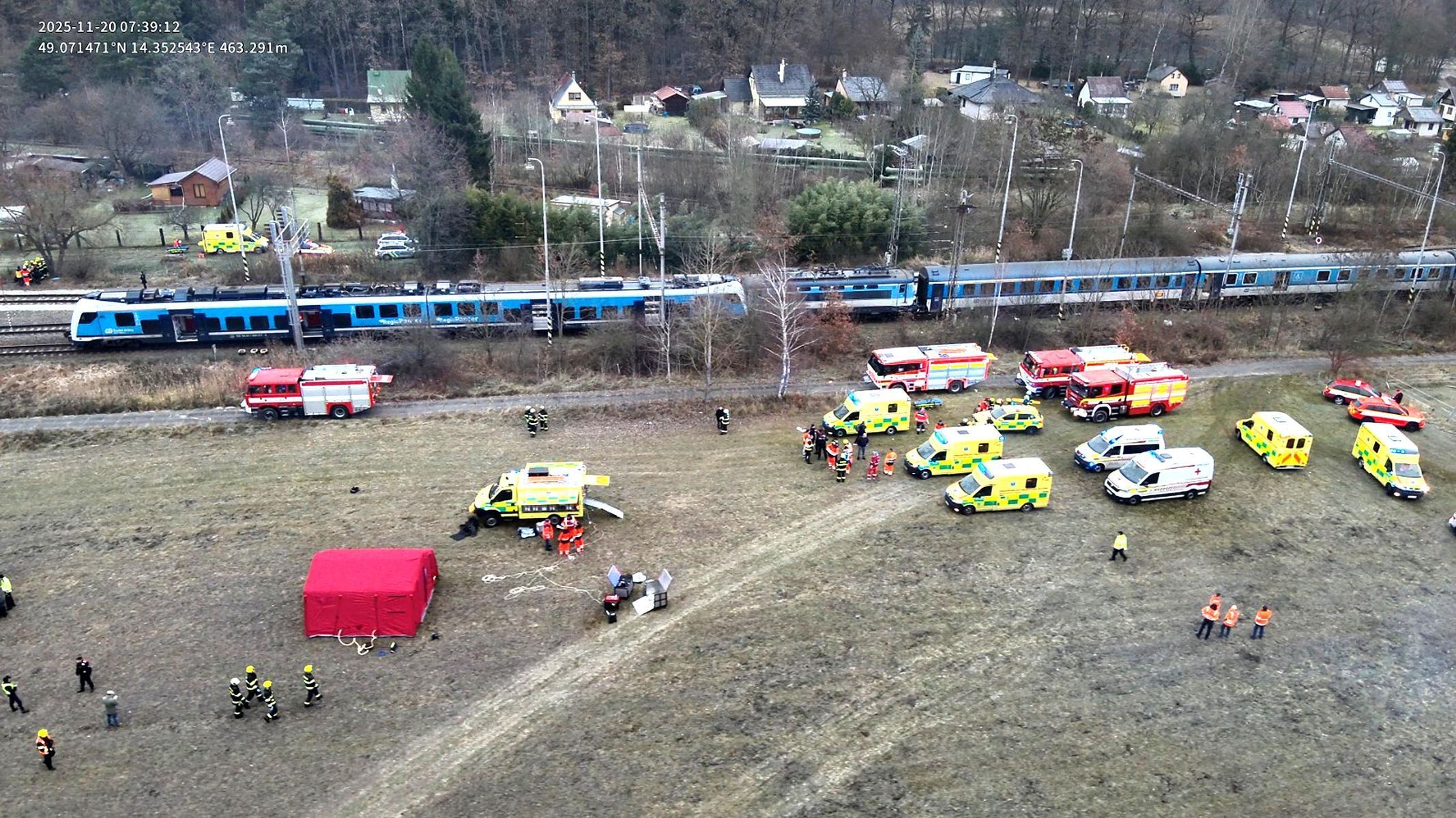 ČR, vlak, nehoda, Zviv, Dívčice