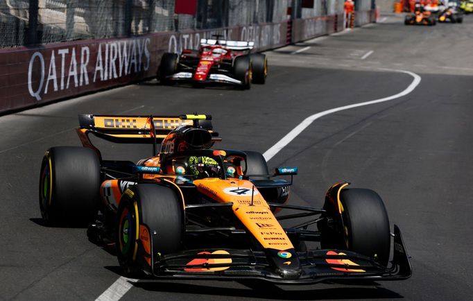 Lando Norris, McLaren ve VC Monaka F1 2025