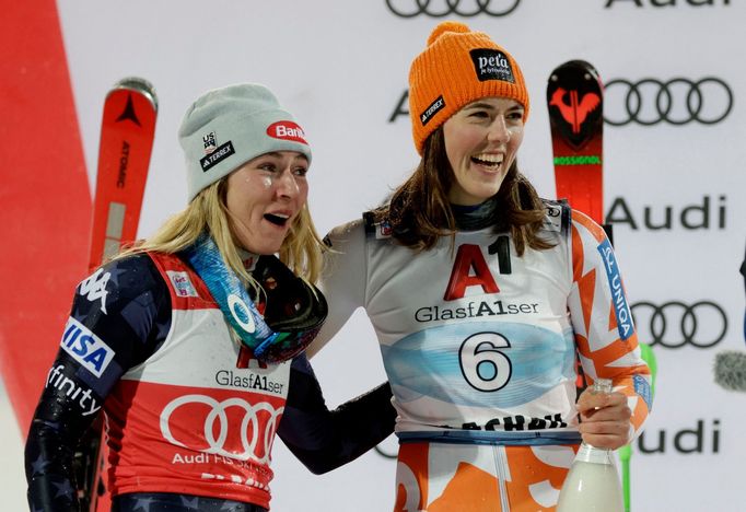 Petra Vlhová, Michaela Shiffrinová, Flachau 2023