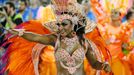 A reveller from the Vila Isabel samba school