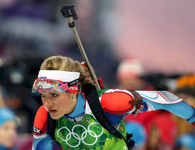 Soči 2014, biatlon štafeta Ž: Gabriela Soukalová