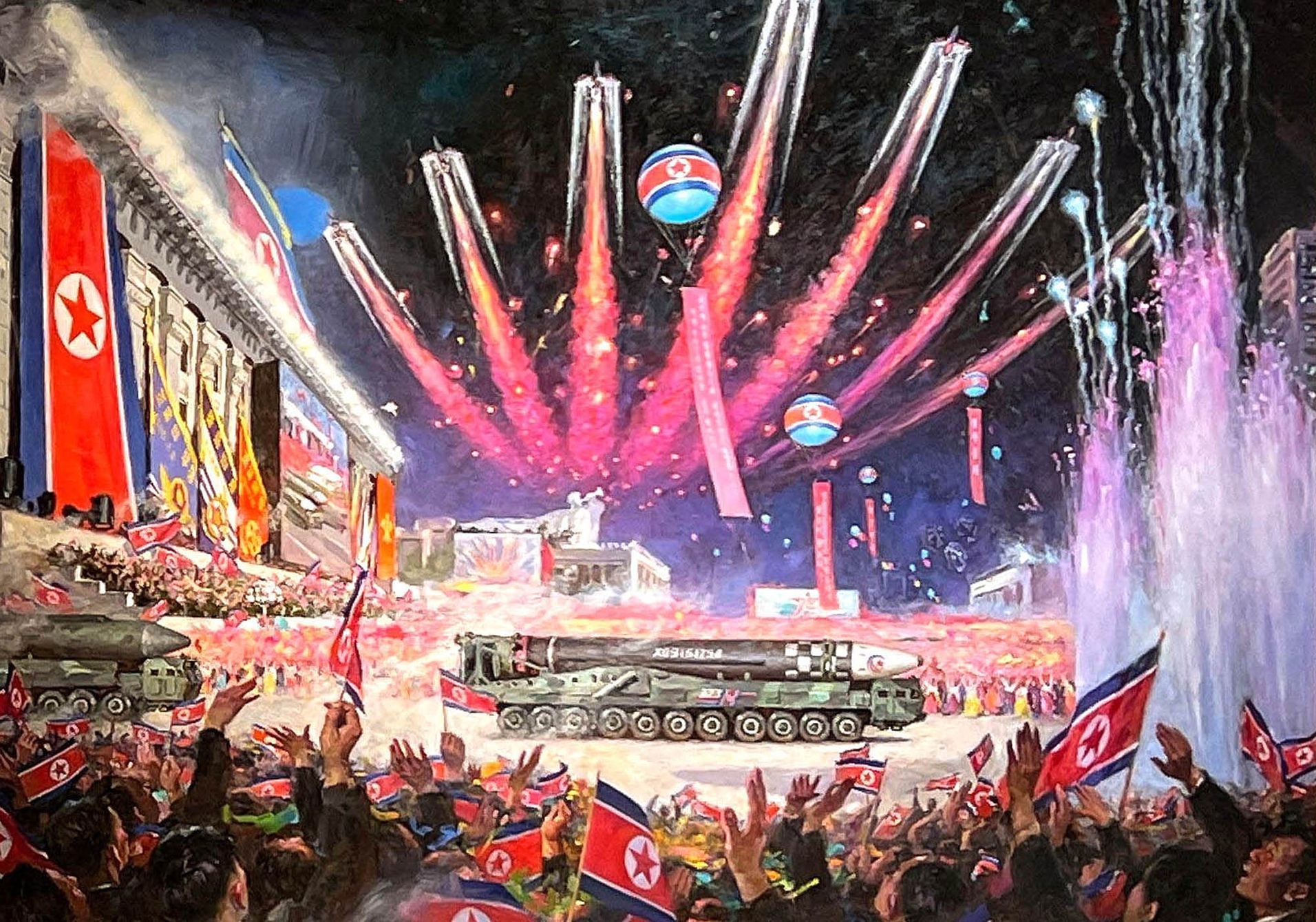 Rusko, Moskva, Severní Korea, výstava, umění, socialistický realismus