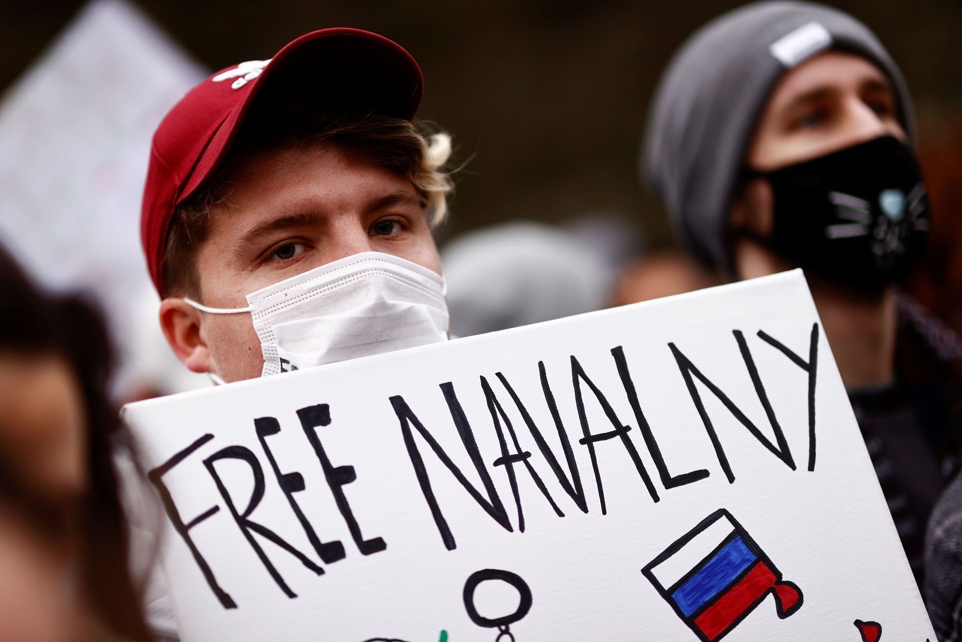Demonstrace na podporu Alexeje Navalného, 23.01. 2021