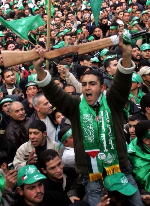 Oslavy vítězství Hamasu