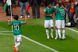 Mexiko vedlo po první půli nad Španělskem, soupeřem českého týmu v nadcházející kvalifikaci a zároveň úřadujícím mistrem Evropy i světa, 1:0.